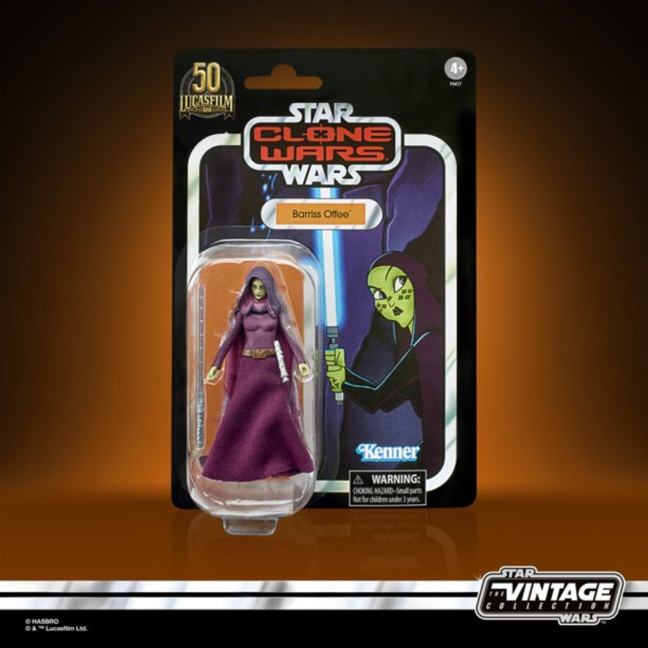 Hasbro Star Wars The Vintage Collection Barriss Offee Clone Wars animated 3.75-Inch action figure
