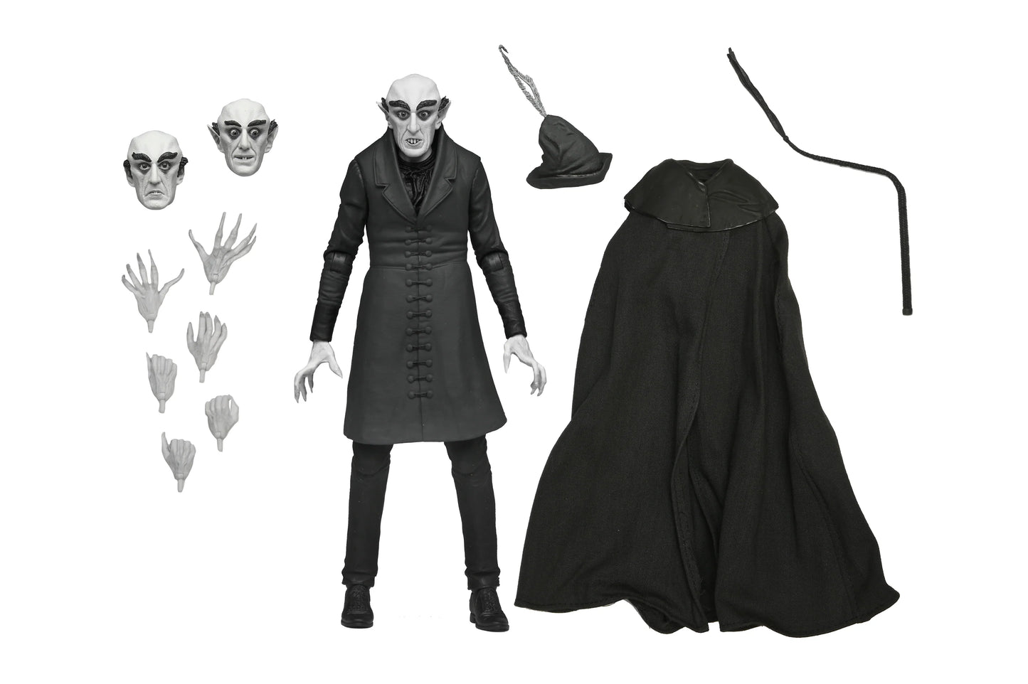 Nosferatu Ult Count Orlok Black & White 7in Action Figure