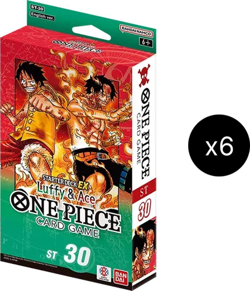 One Piece Card Game Luffy & Ace Starter Deck EX Display