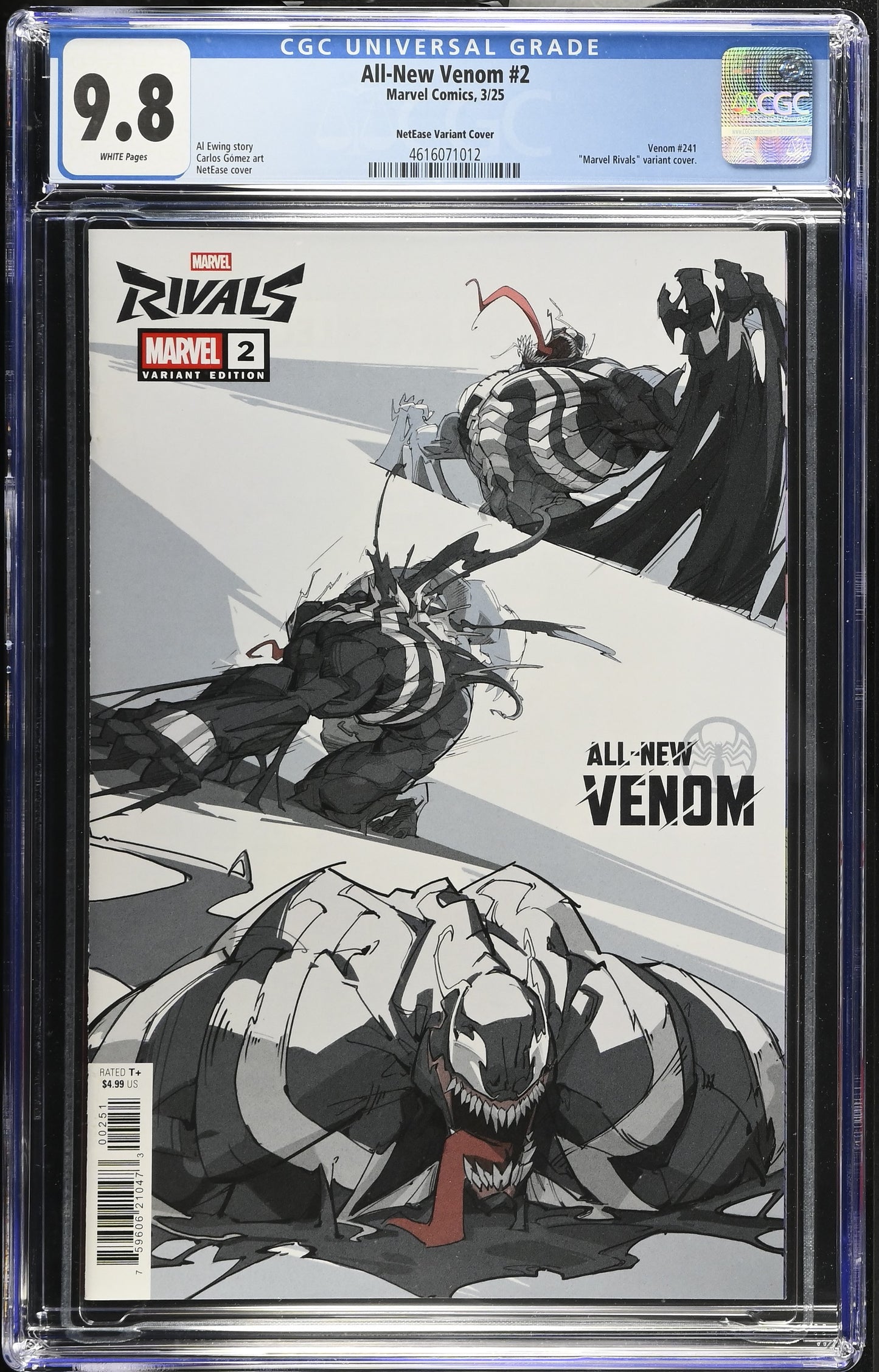 All-New Venom #2 Netease Games Marvel Rivals Variant CGC 9.8