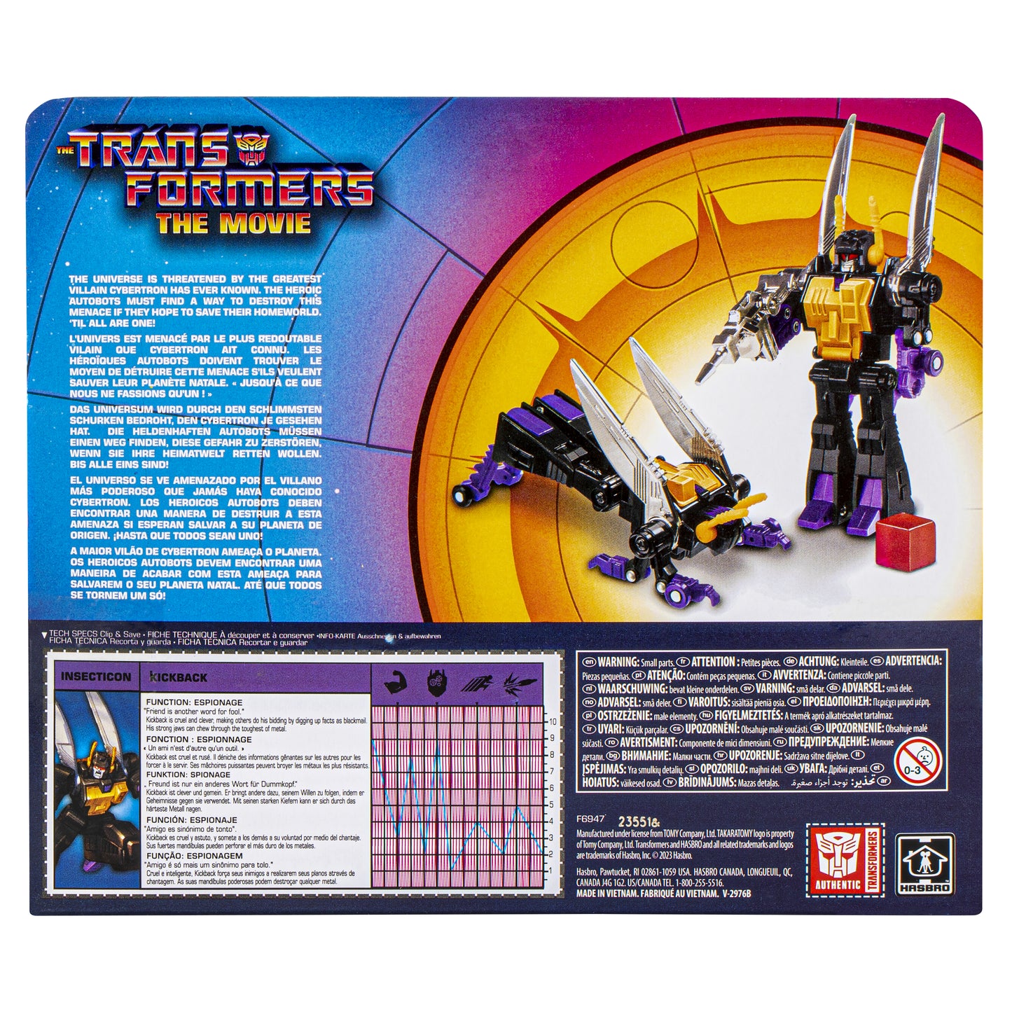 TRANSFORMERS GEN RETRO G1 KICKBACK AF