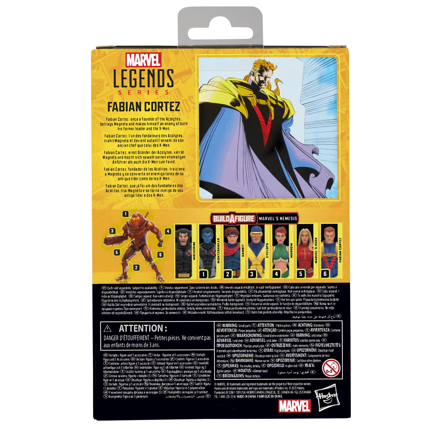 MARVEL LEGENDS 6IN X-MEN FABIAN CORTEZ AF