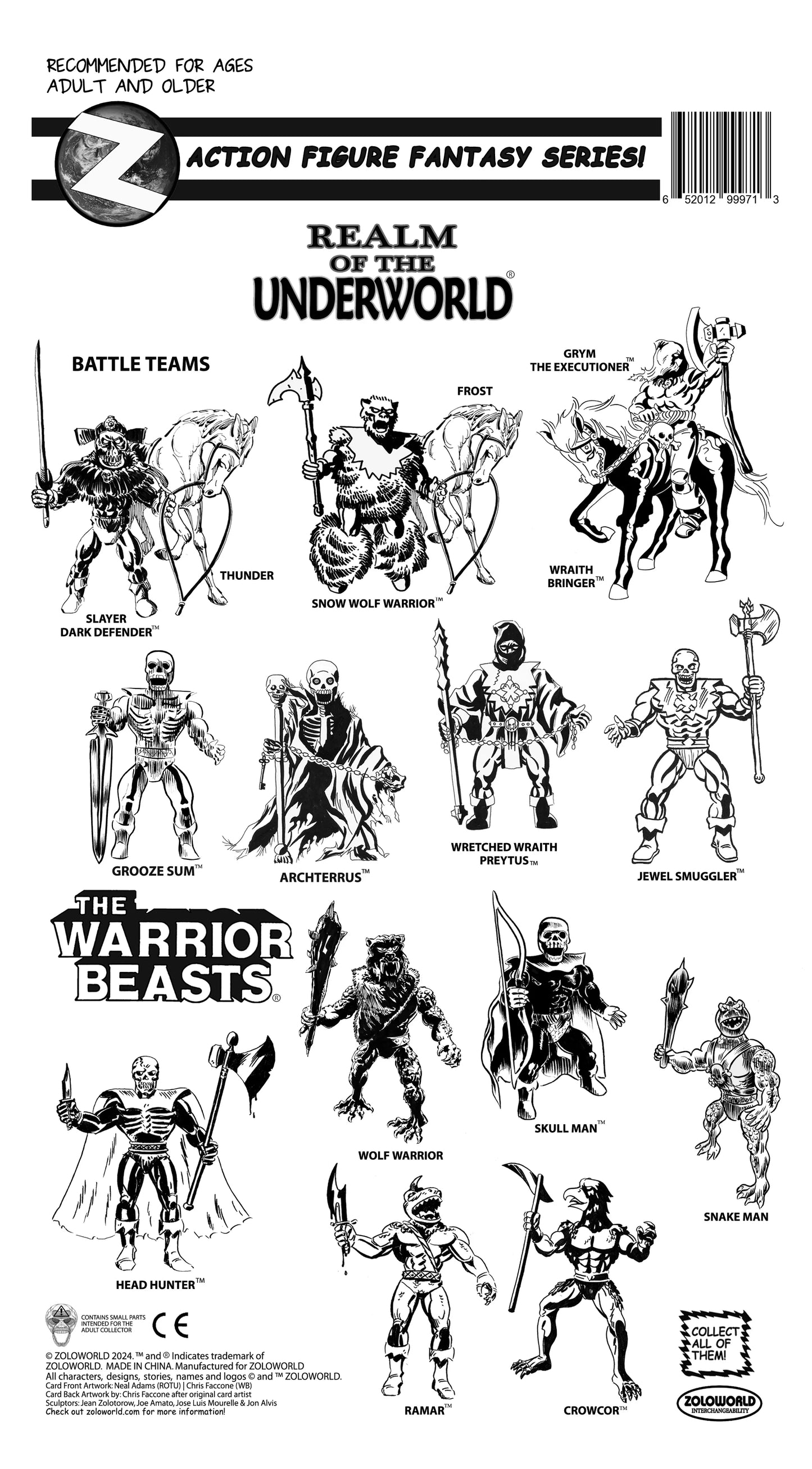 WARRIOR BEASTS – SKULL MAN (GLOW VARIANT)