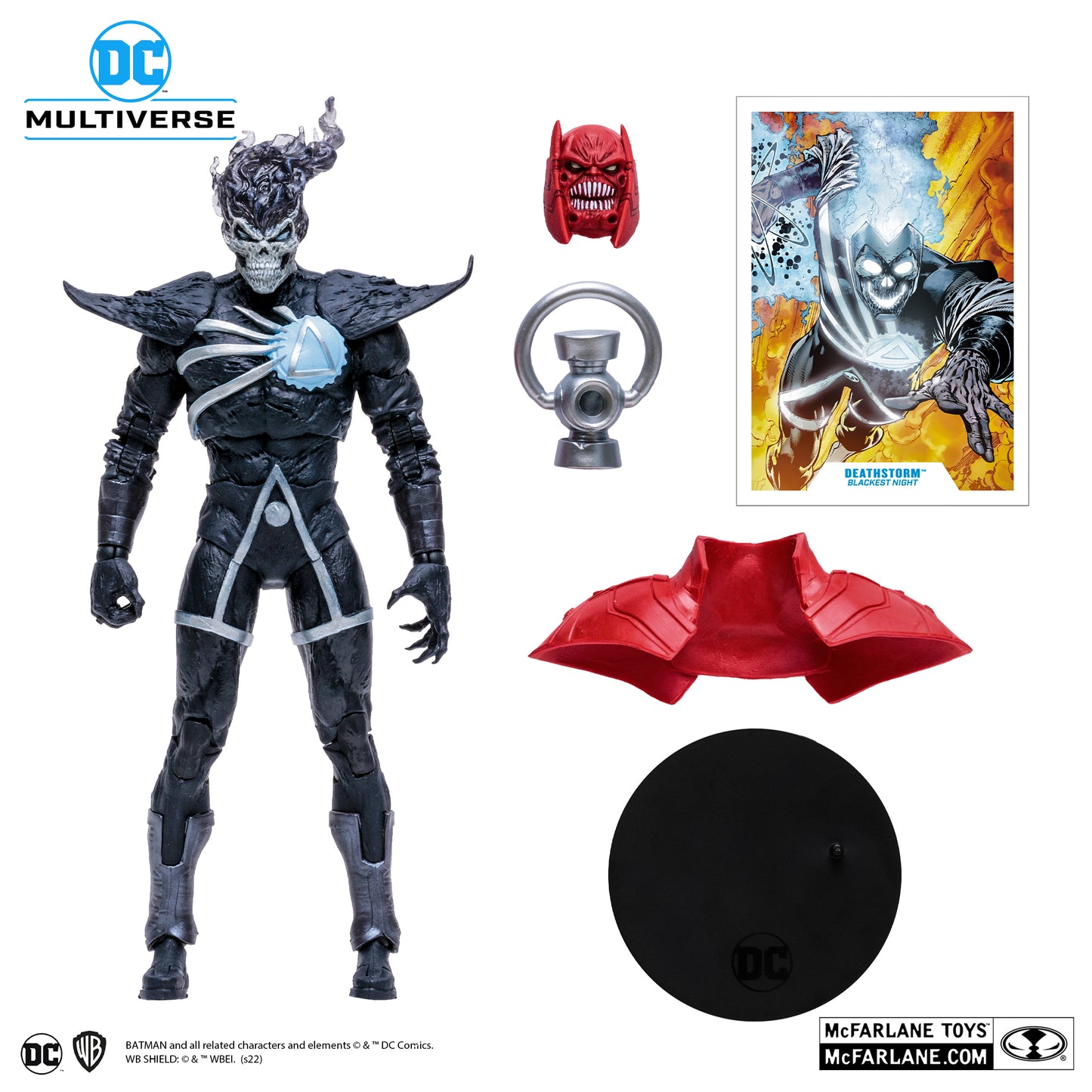 Blackest Night DC Multiverse Deathstorm Action Figure (Collect to Build: Atrocitus)