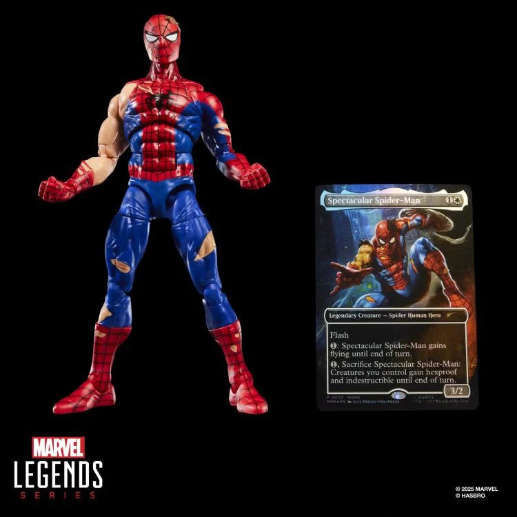 Marvel Legends Spider-Man Action Figure with Exclusive Magic: The Gathering Card