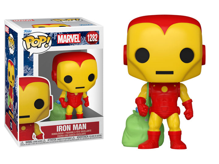 Pop Marvel Holiday- Iron Man W/Bag Vinyl Figure