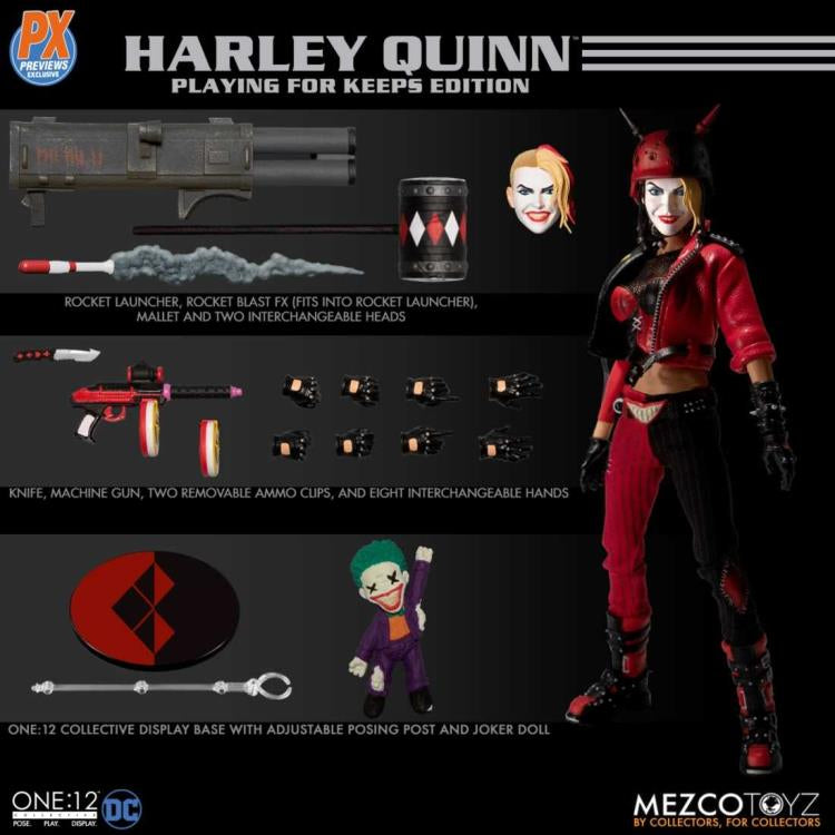 DC Comics One:12 Collective Harley Quinn (Playing For Keeps) PX Previews Exclusive