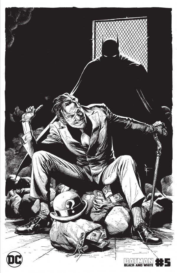 Batman: Black and White #5 Cover C Gary Frank The Riddler Variant