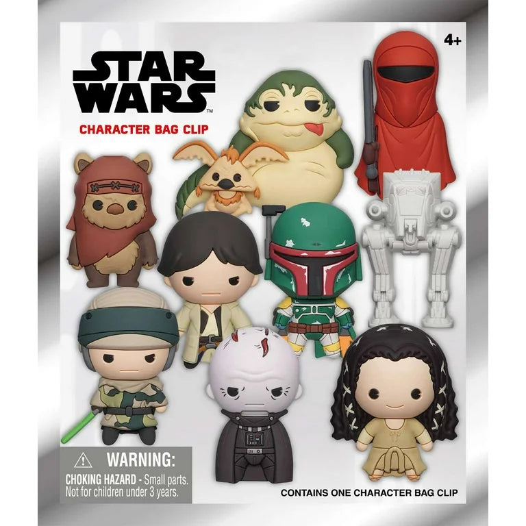 Star Wars 3D Figural Foam Bag Clip Return of the Jedi 40th Anniversary Mystery Pack (1 RANDOM Figure)