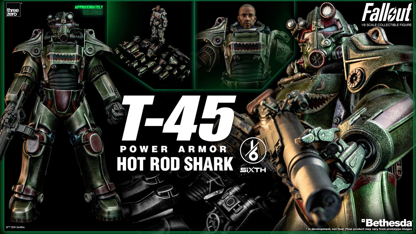 FALLOUT 1/6 T-45 HOT ROD SHARK POWER ARMOR by Threezero