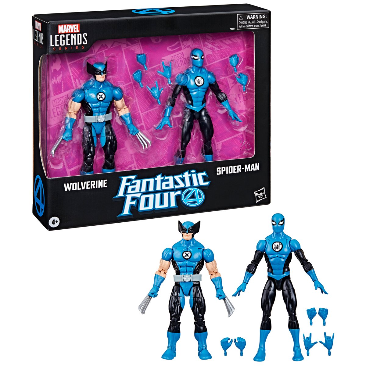 Fantastic Four Marvel Legends Series Wolverine and Spider-Man Action Figure 2-Pack