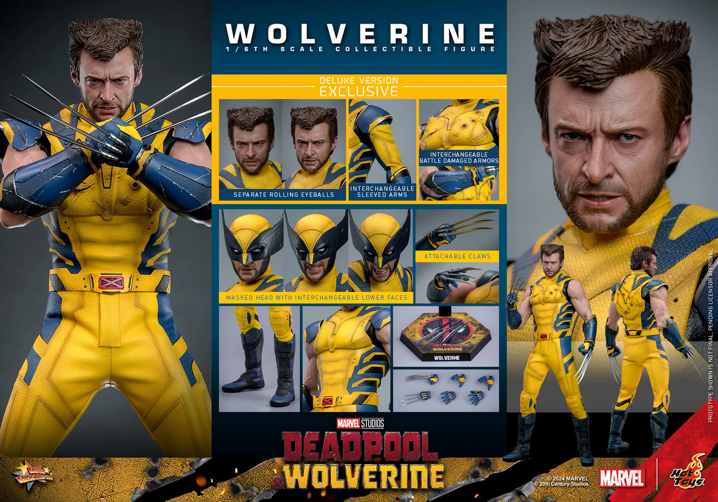 (Pre-Order) WOLVERINE (DELUXE VERSION) Sixth Scale Figure by Hot Toys