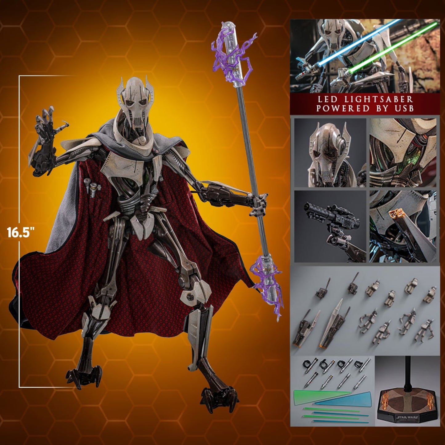 (Pre-Order) GENERAL GRIEVOUS™ Sixth Scale Figure by Hot Toys