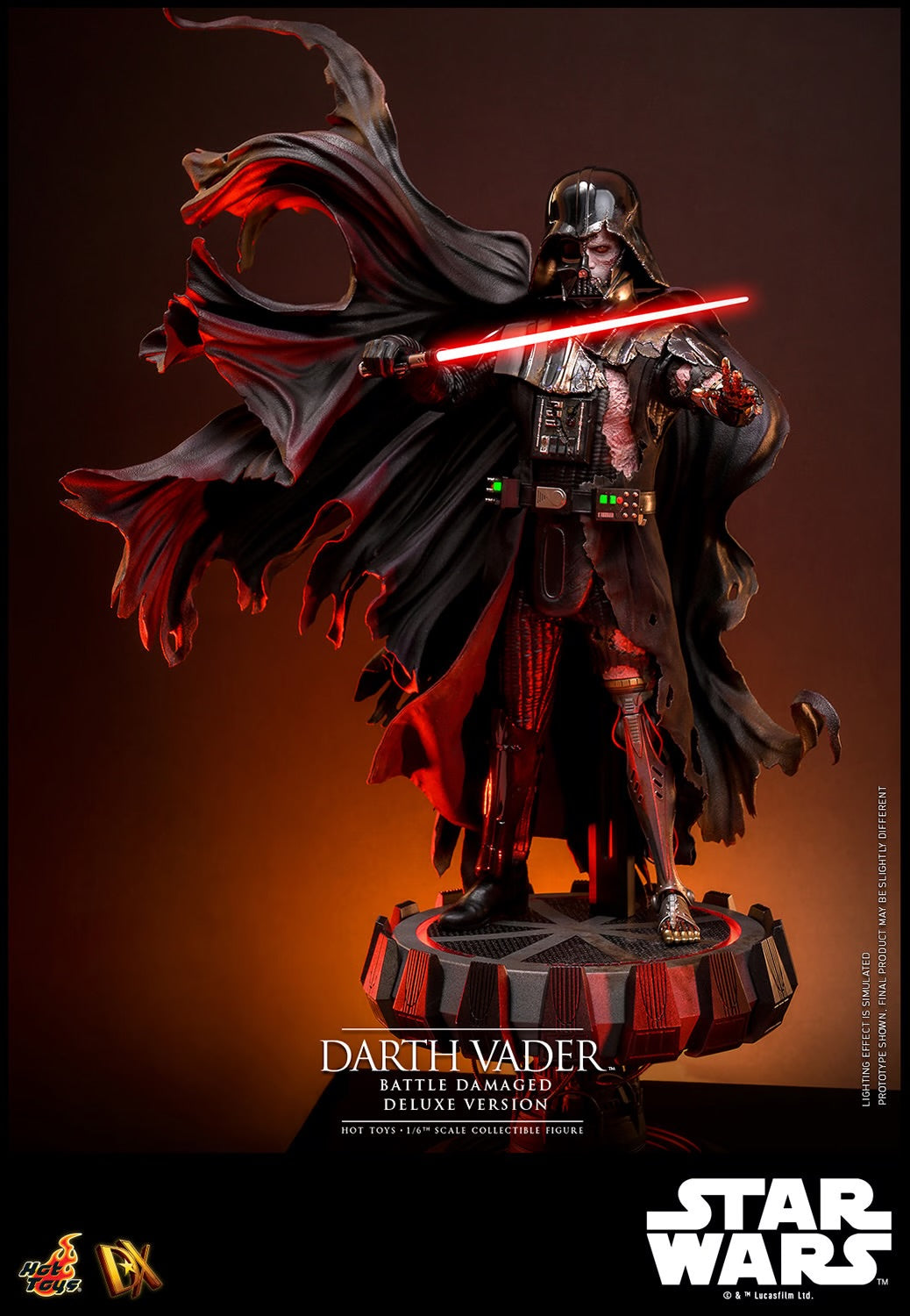 (Pre-Order) DARTH VADER™ (BATTLE DAMAGED) (DELUXE VERSION) Sixth Scale Figure by Hot Toys