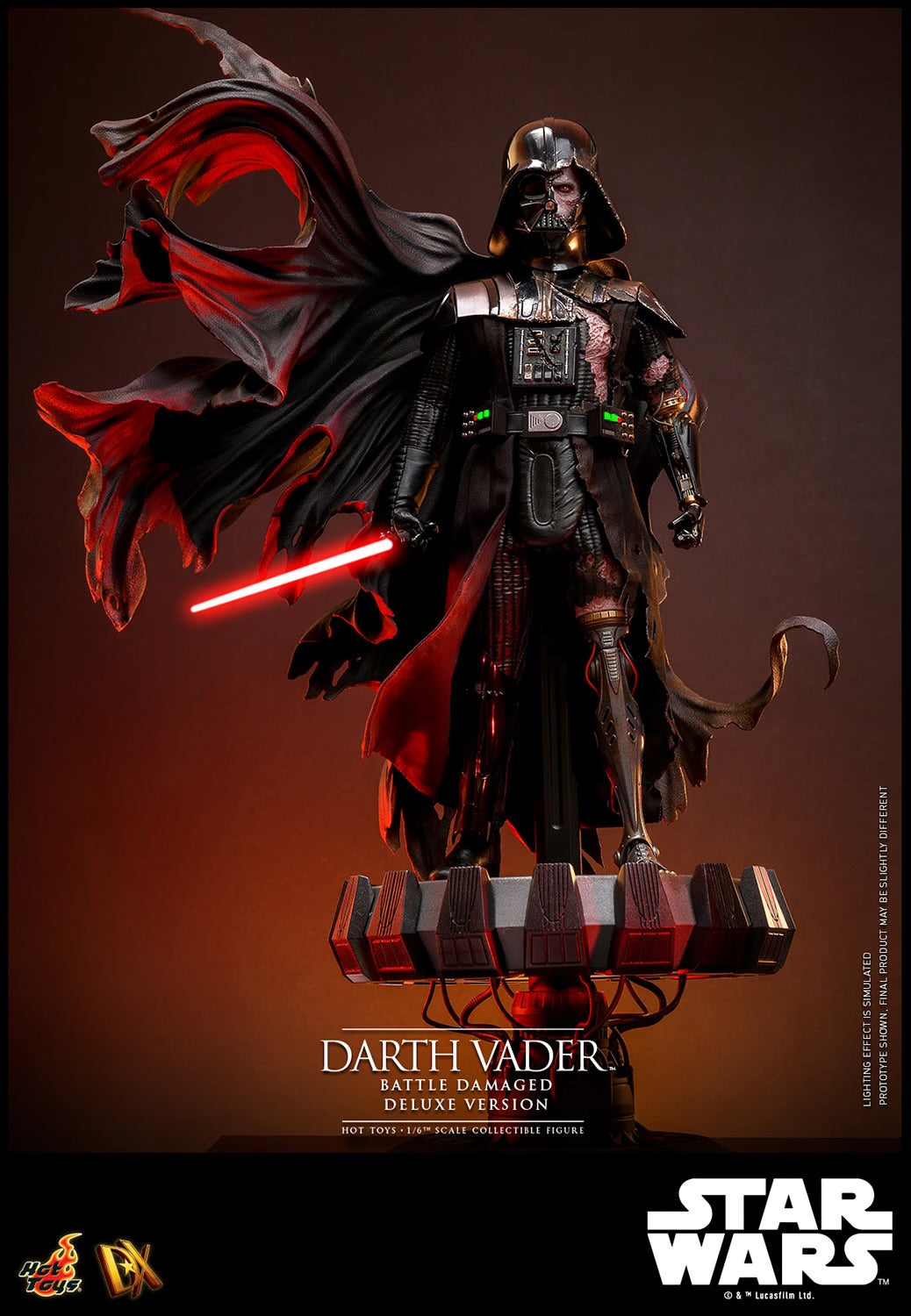 (Pre-Order) DARTH VADER™ (BATTLE DAMAGED) (DELUXE VERSION) Sixth Scale Figure by Hot Toys