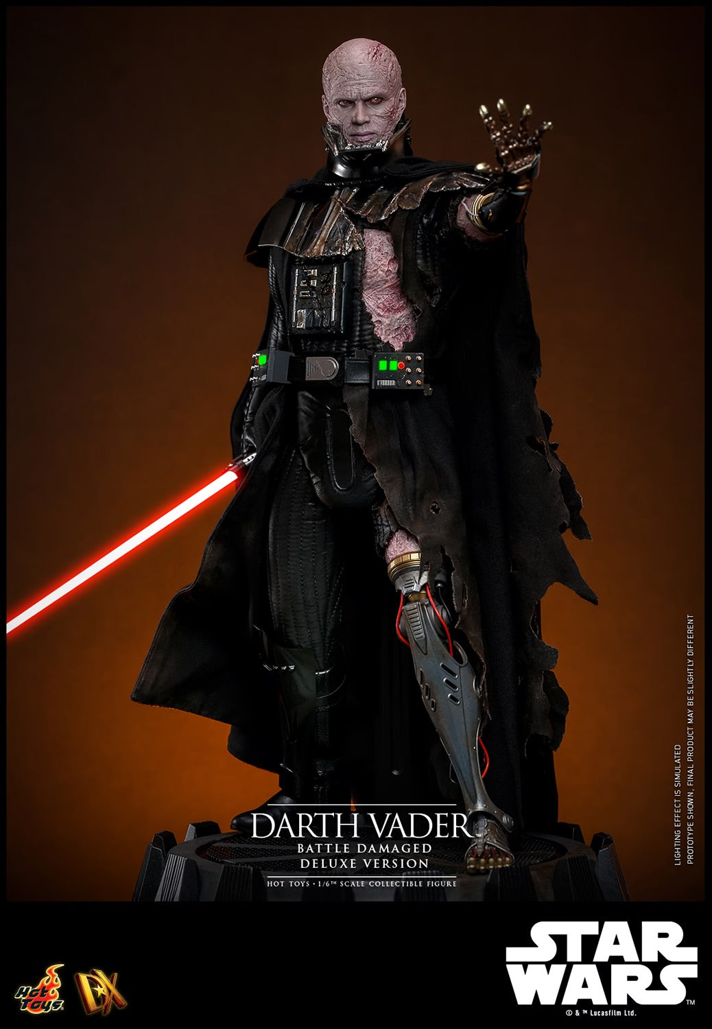 (Pre-Order) DARTH VADER™ (BATTLE DAMAGED) (DELUXE VERSION) Sixth Scale Figure by Hot Toys