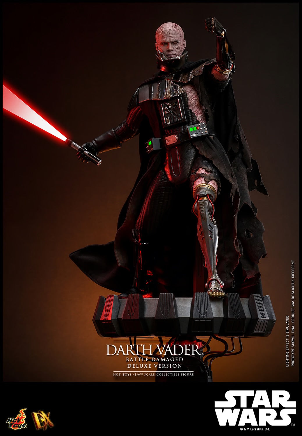(Pre-Order) DARTH VADER™ (BATTLE DAMAGED) (DELUXE VERSION) Sixth Scale Figure by Hot Toys