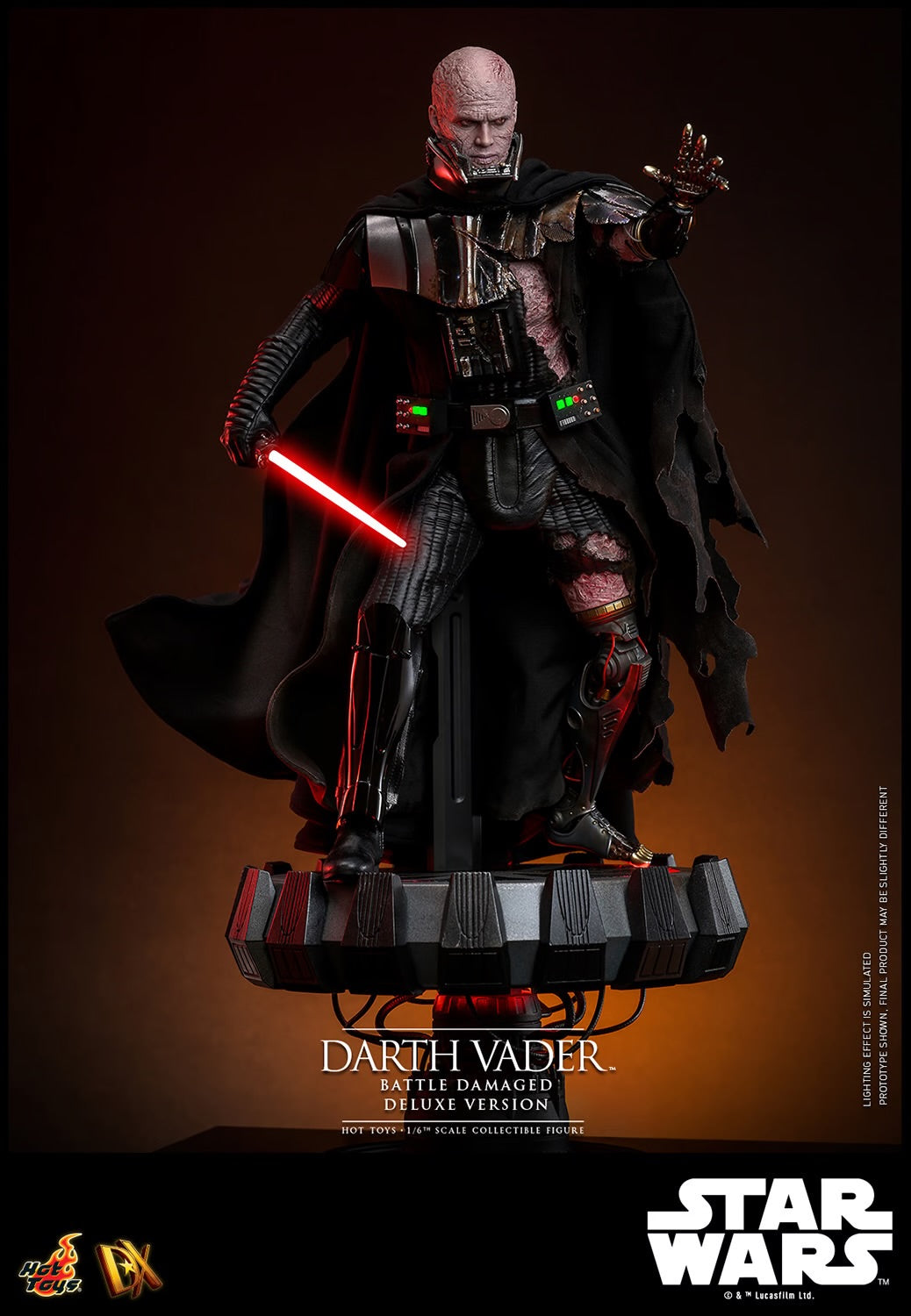 (Pre-Order) DARTH VADER™ (BATTLE DAMAGED) (DELUXE VERSION) Sixth Scale Figure by Hot Toys