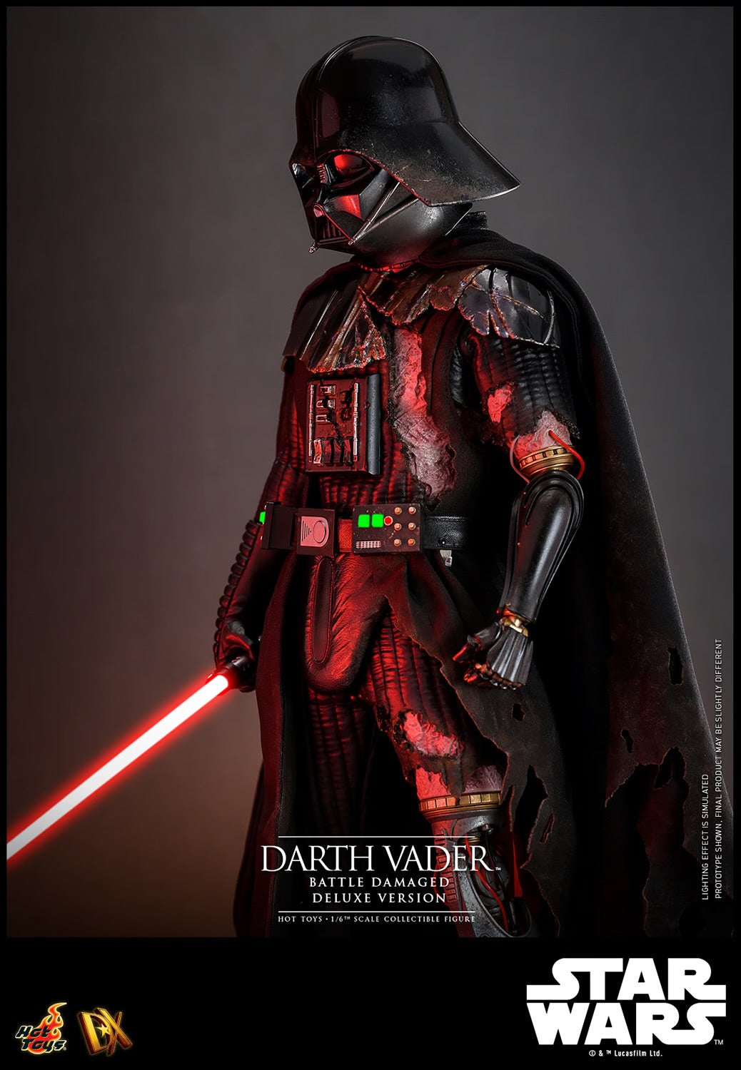 (Pre-Order) DARTH VADER™ (BATTLE DAMAGED) (DELUXE VERSION) Sixth Scale Figure by Hot Toys