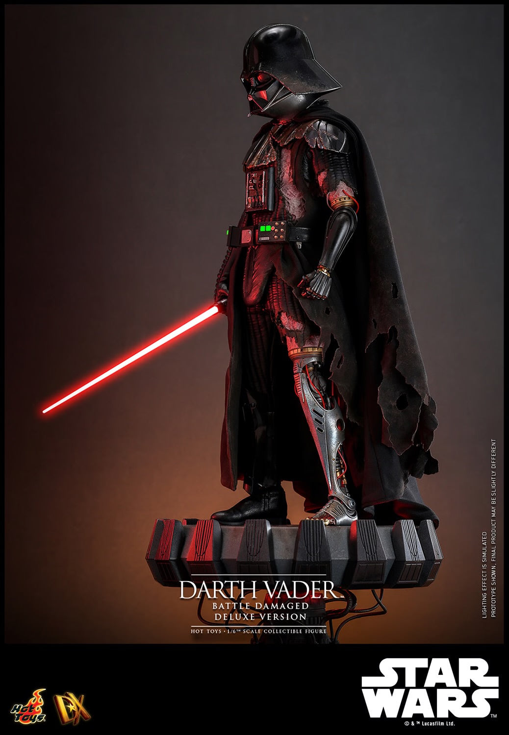 (Pre-Order) DARTH VADER™ (BATTLE DAMAGED) (DELUXE VERSION) Sixth Scale Figure by Hot Toys