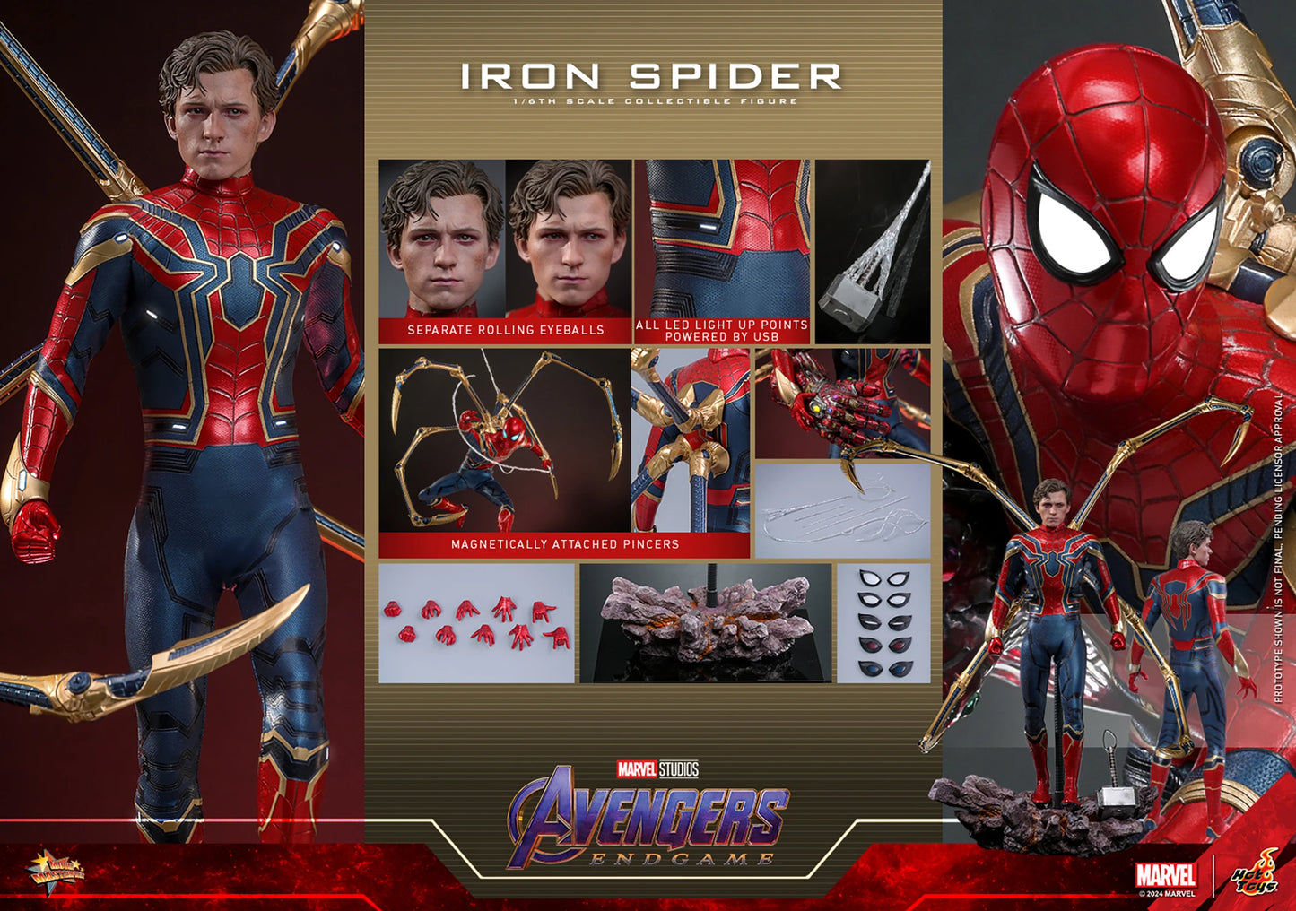 (Pre-Order) IRON SPIDER Sixth Scale Figure by Hot Toys