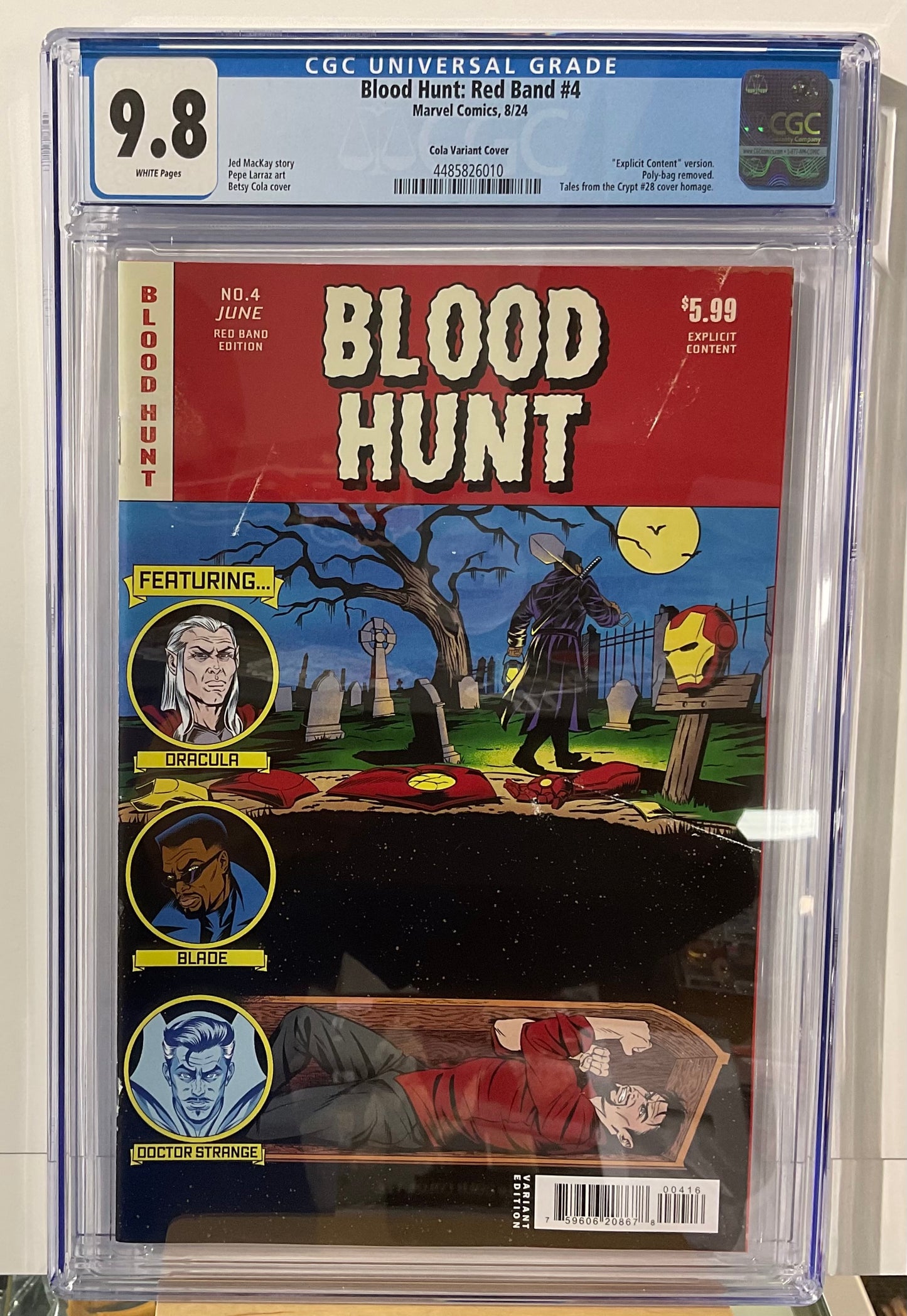 Blood Hunt (2024 Marvel) #4.Red Band CGC 9.8