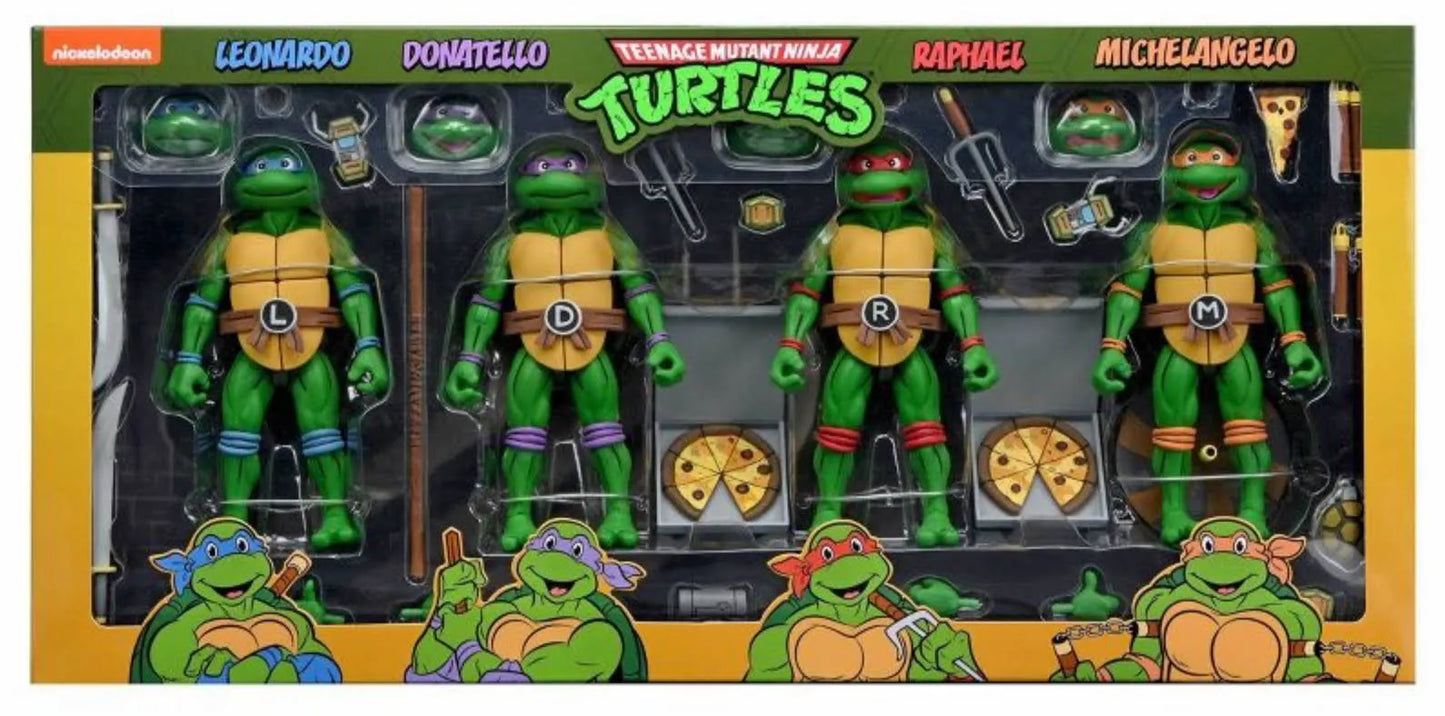 NECA TMNT Leonardo Donatello Raphael Michelangelo 4-Pack