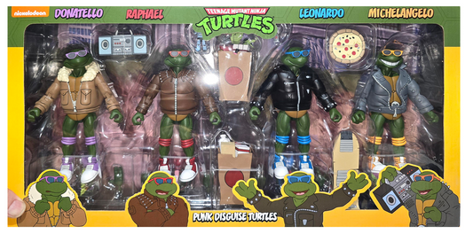 Teenage Mutant Ninja Turtles Punk Disguise Turtles 4 Pack