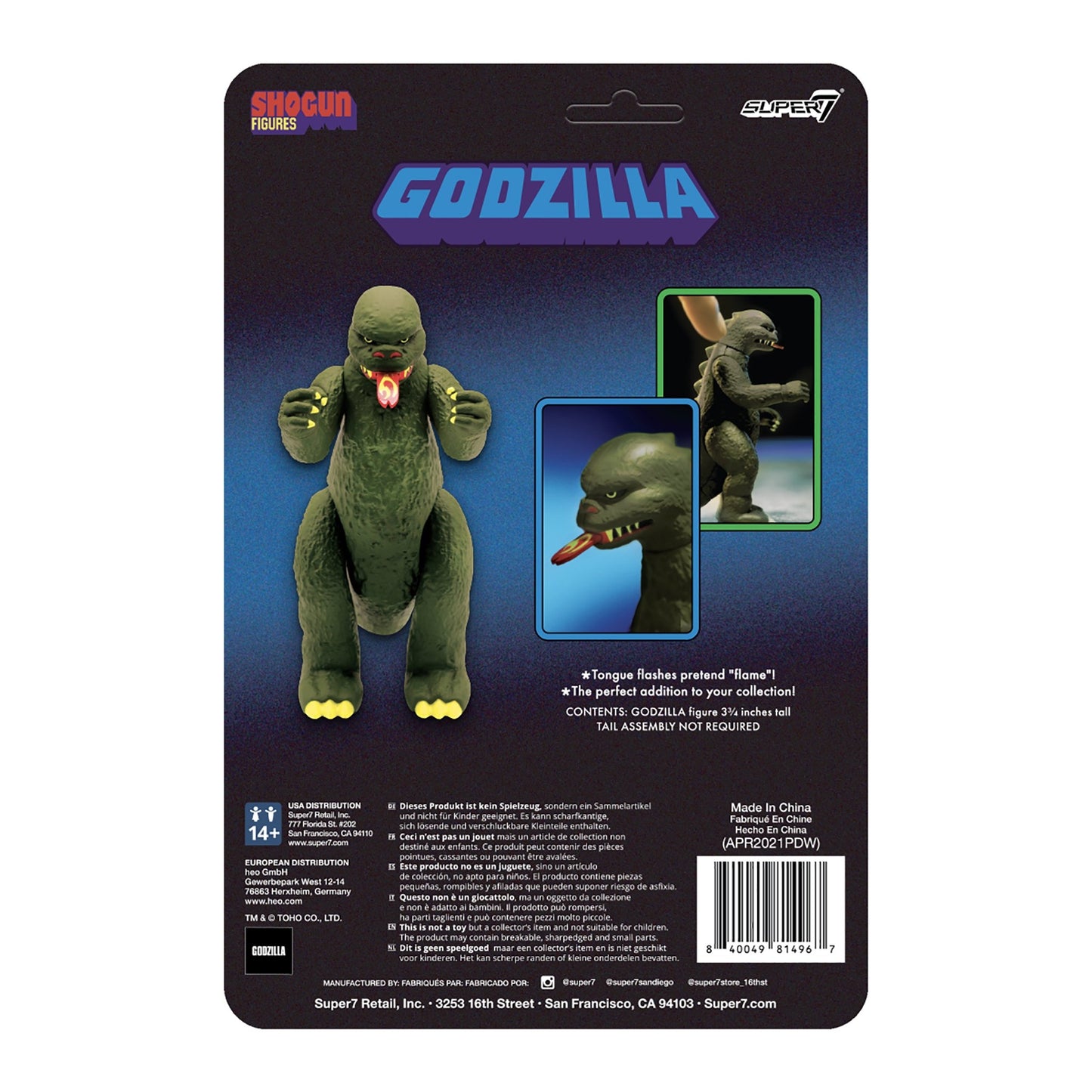 GODZILLA SHOGUN DARK GREEN REACTION FIGURE