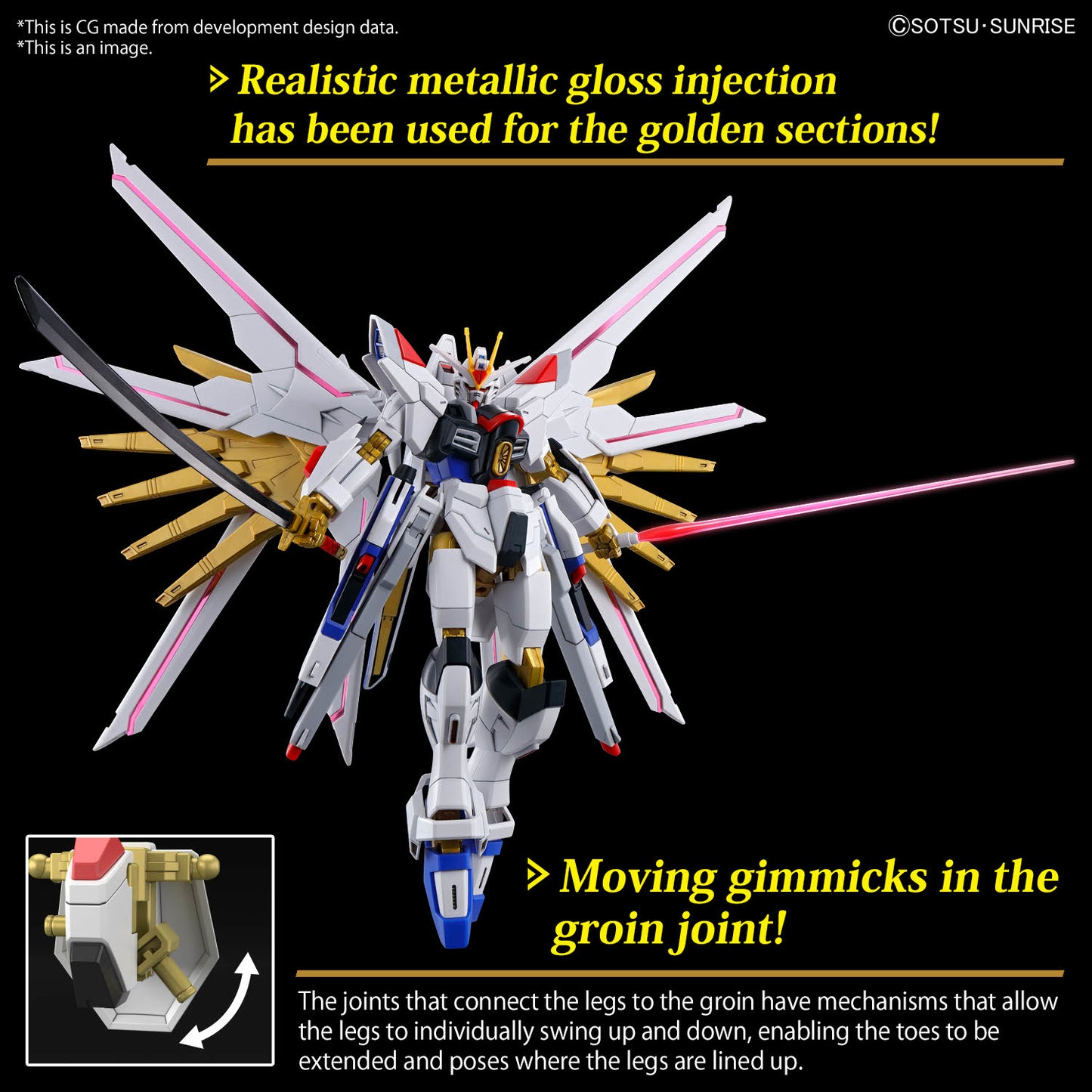 Gundam Seed Freedom Mighty Strike Freedom Gundam Hg Model Kit