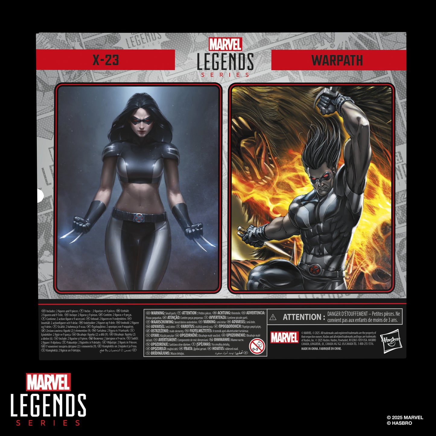 (PRE-ORDER) MARVEL LEGENDS X-FORCE X-23 & WARPATH 6IN AF 2PK