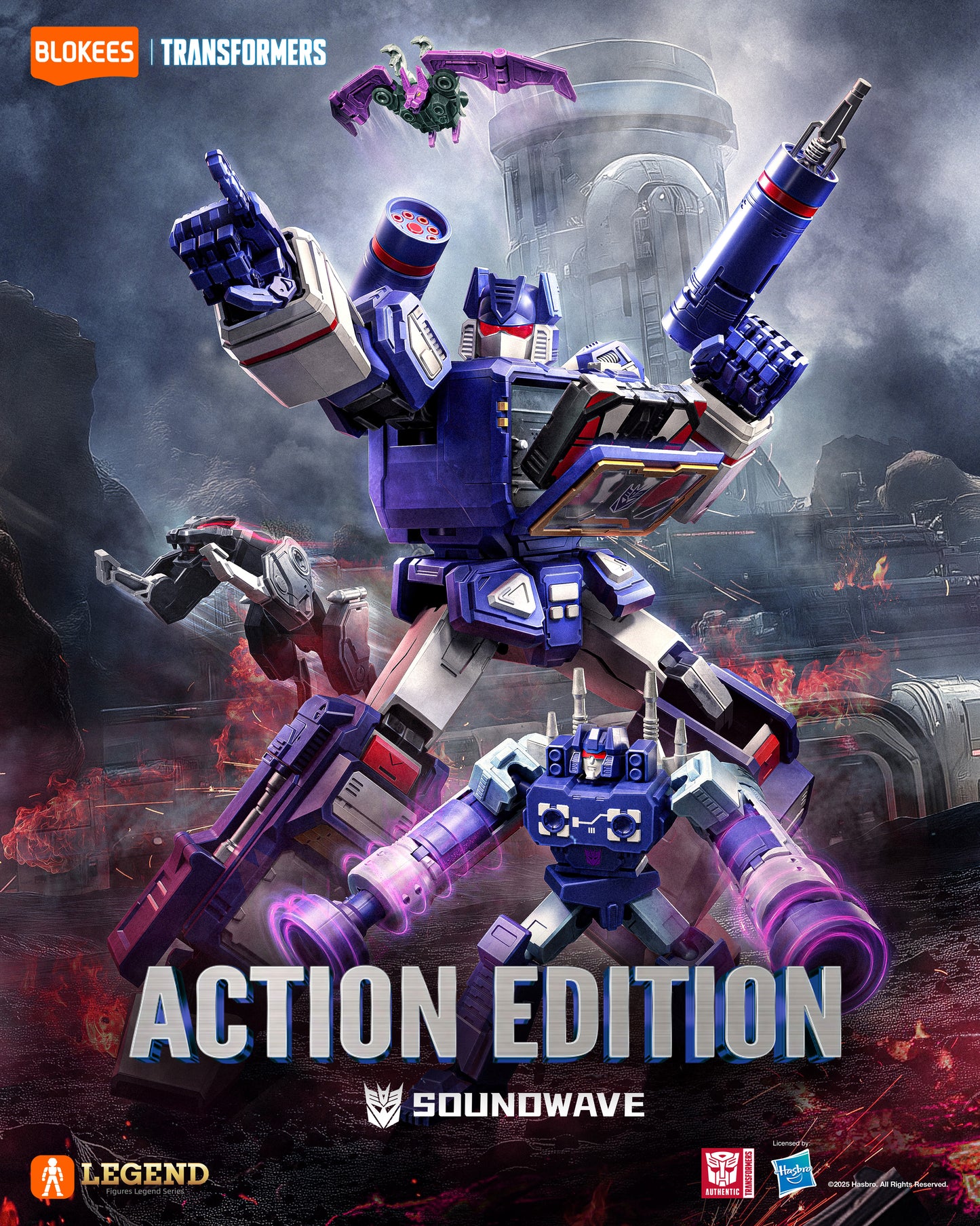(PRE-ORDER) BLOKEES TRANSFORMERS ACTION ED SOUNDWAVE 8IN MDL KIT
