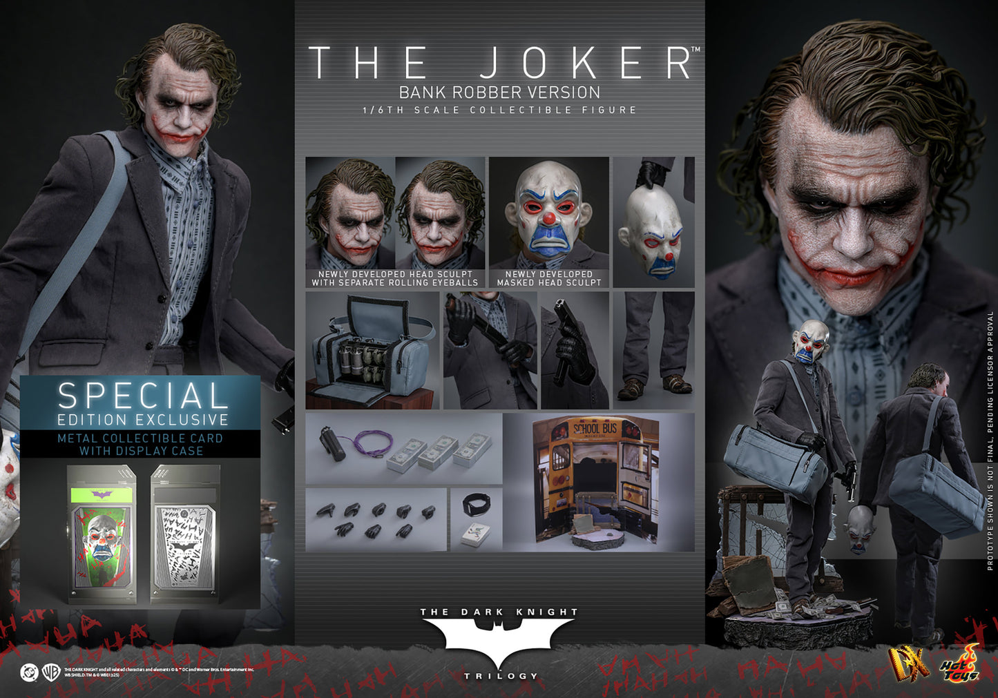 (Pre-Order) The Joker (Bank Robber Version) Hot Toy