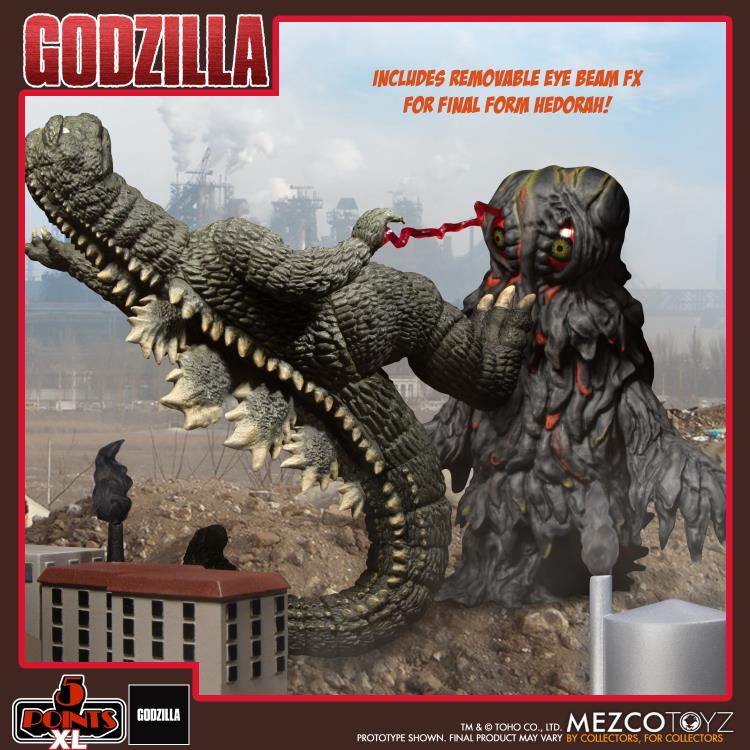 Godzilla vs Hedorah 5 Points XL Godzilla & Hedorah (Final & Flying Forms) Figure Boxed Set