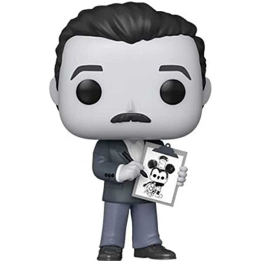 Pop Icons Disneys 100th Walt with Drawing Vinyl Figure