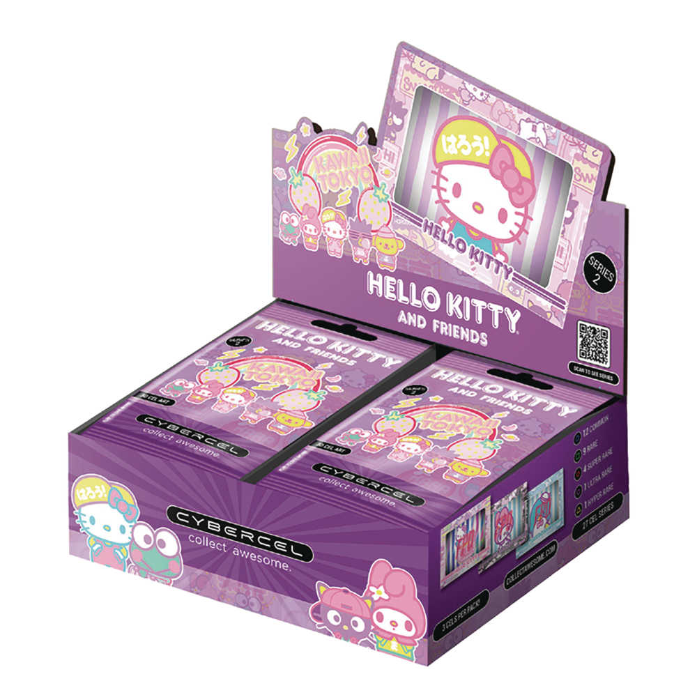 Cybercel Hello Kitty Kawaii Tokyo 3D Cel Art Trading Card Box (