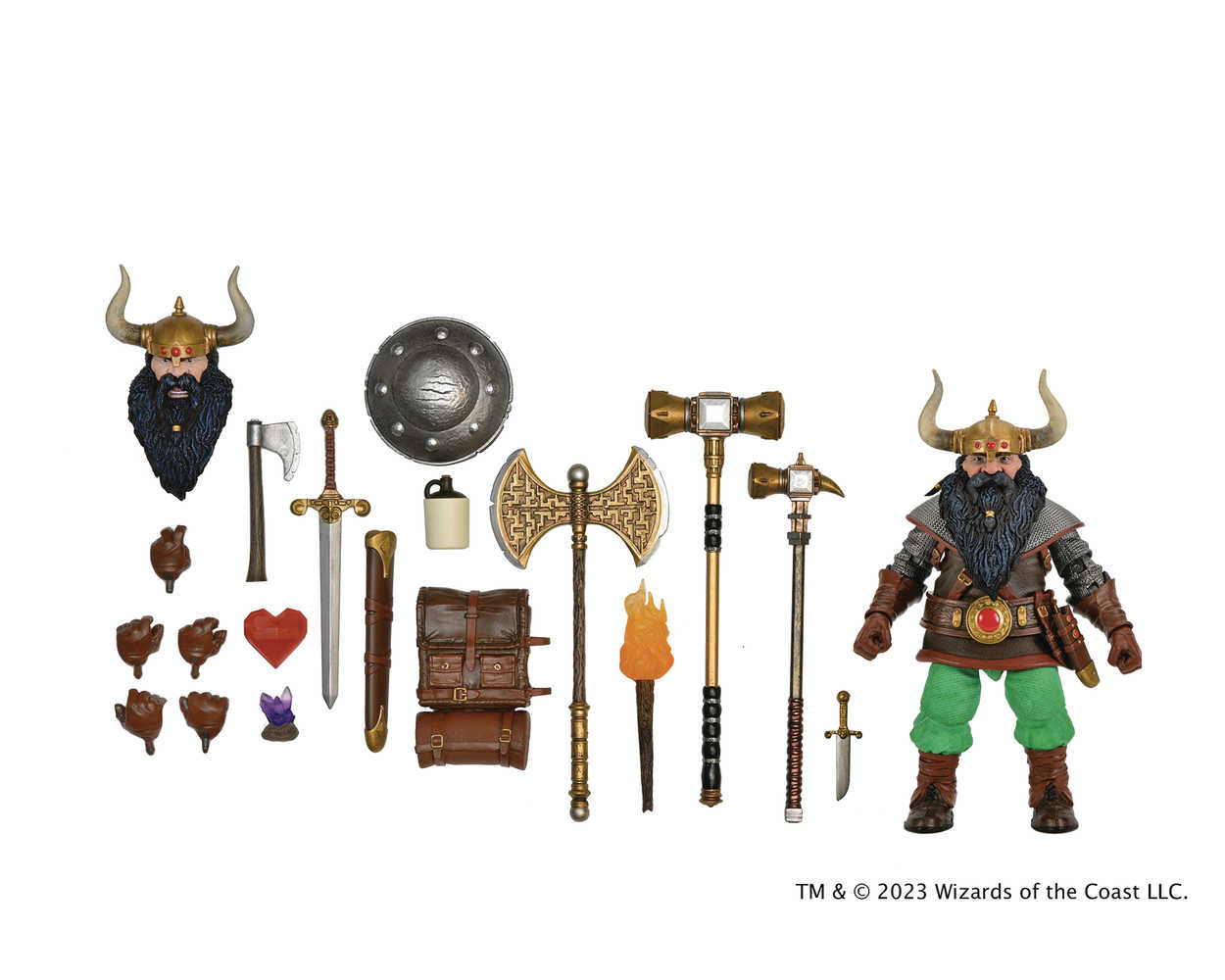Dungeons & Dragons  Ult Elkhorn The Good Dwarf Fighter 7in Action Figure