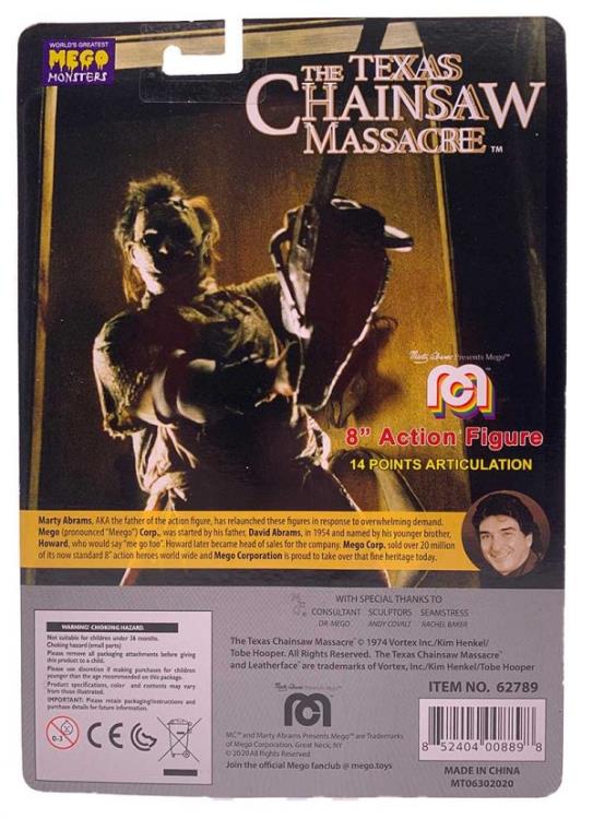 The Texas Chain Saw Massacre Leatherface 8" Mego Figure