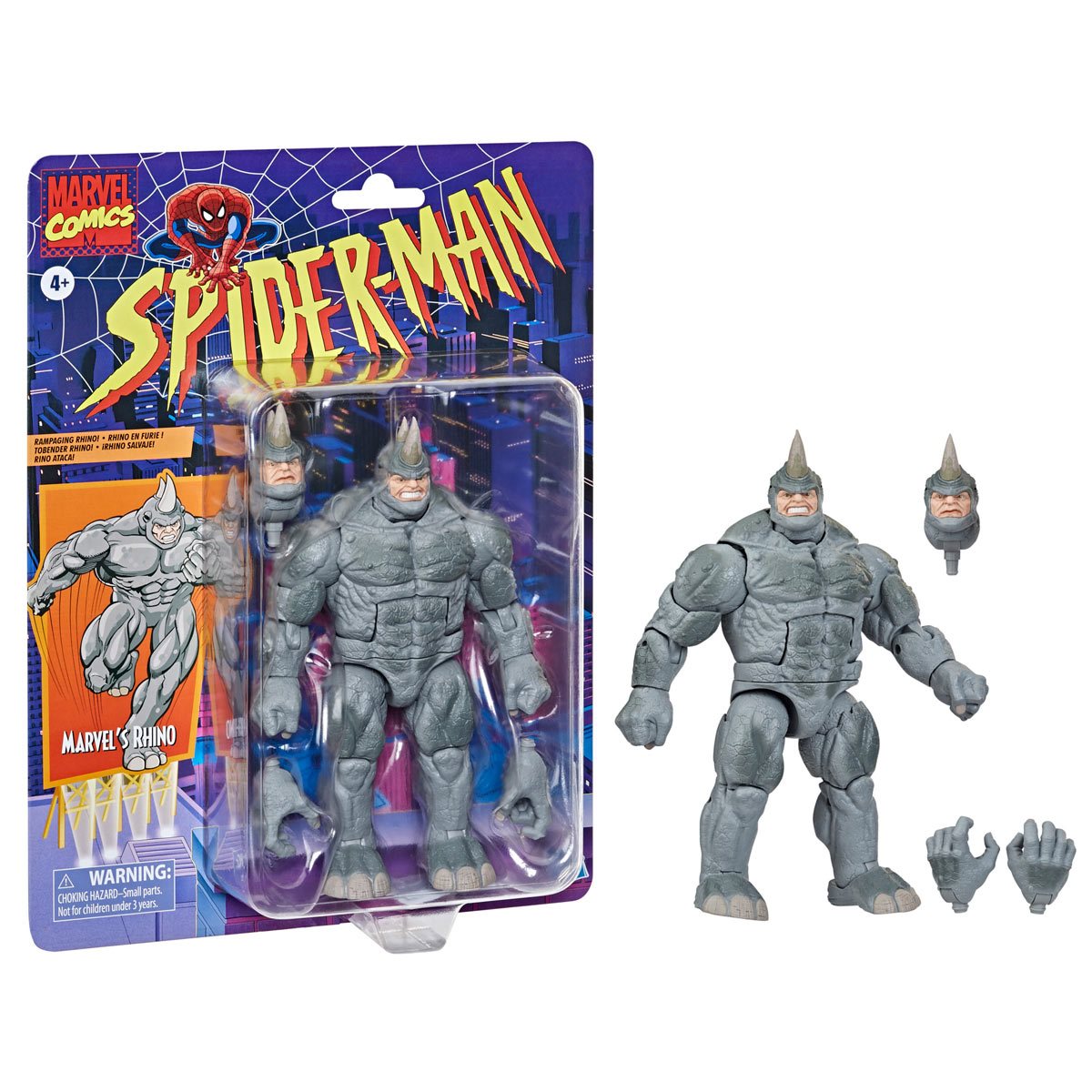 Spider-Man Marvel Legends Retro Collection 20th Anniversary Series Marvel's Rhino