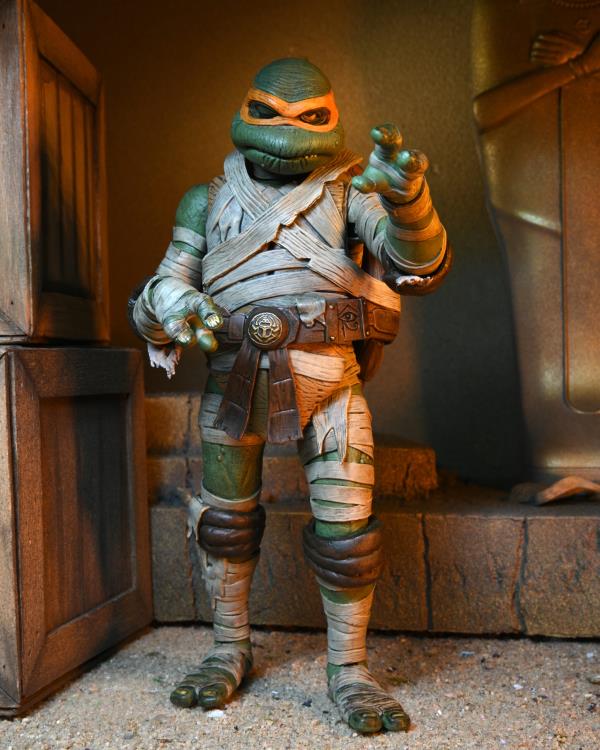 Universal Monsters x Teenage Mutant Ninja Turtles Ultimate Michelangelo as The Mummy