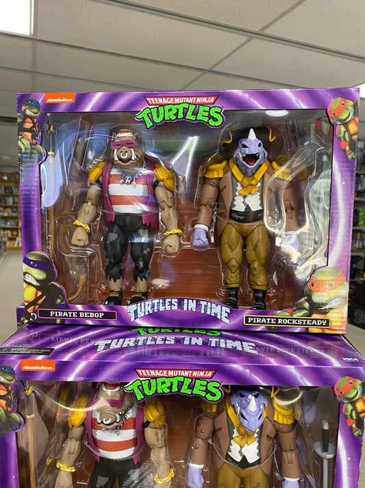 TURTLES IN TIME PIRATE BEBOP & ROCKSTEADY 7IN AF 2PK
