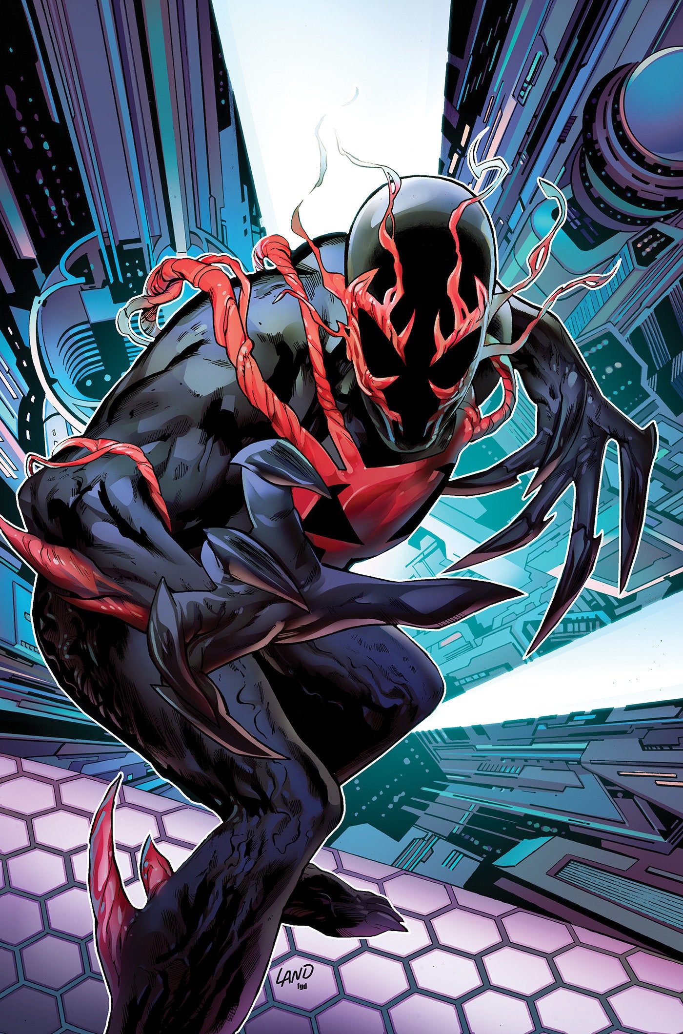 Symbiote Spider-Man 2099 #1 Greg Land Full Art Variant