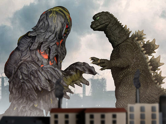 Godzilla vs Hedorah 5 Points XL Godzilla & Hedorah (Final & Flying Forms) Figure Boxed Set