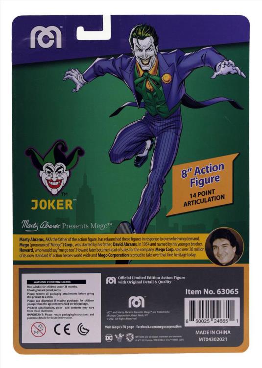 DC Comics The Joker 8" Mego Figure