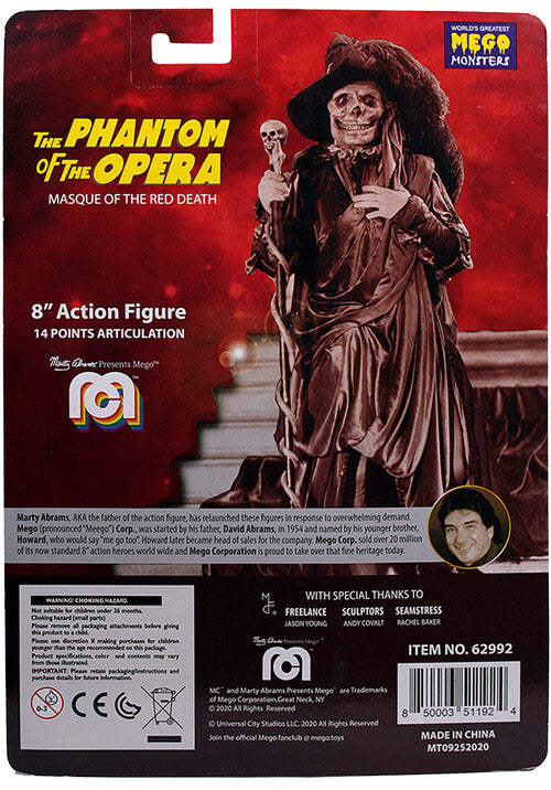 The Phantom of the Opera Phantom of the Red Death 8" Mego Figure