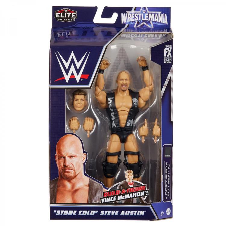 WWE WrestleMania Elite Collection Set of 4 Figures (Vince McMahon BAF)