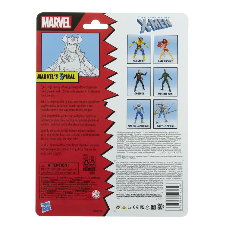 The Uncanny X-Men Marvel Legends Retro Collection Marvel's Spiral