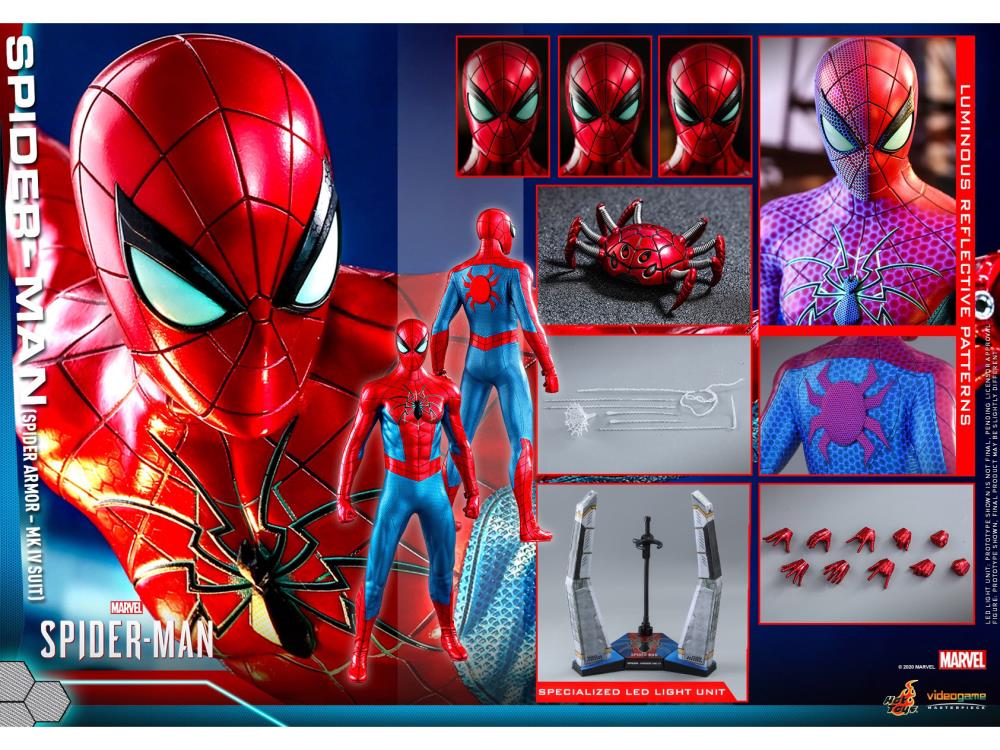 Marvel's Spider-Man VGM43 Spider-Man (Spider Armor MK IV) 1/6 Scale Collectible Figure