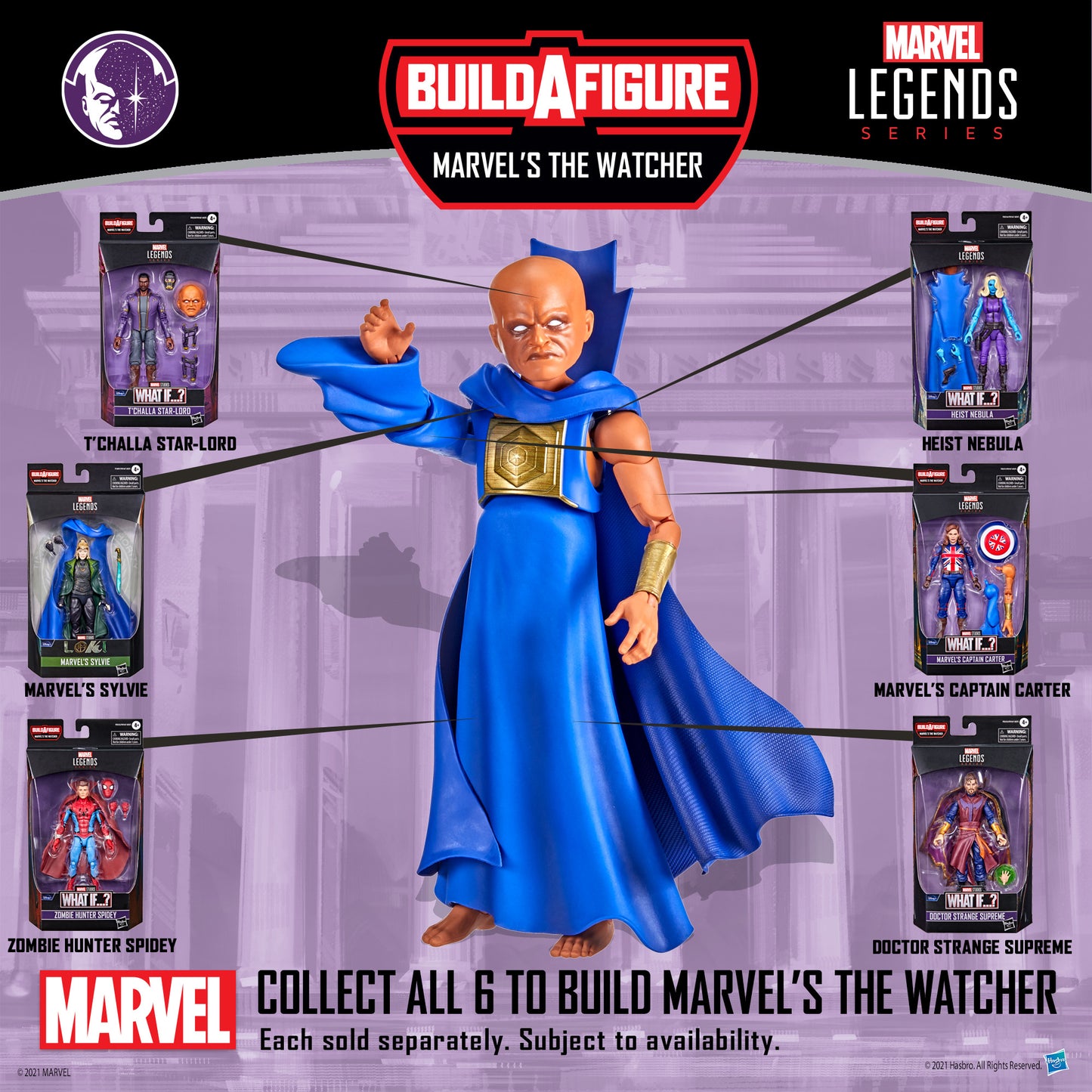 MARVEL DISNEY PLUS LEGENDS 6IN AF (Set of 7 Figures)