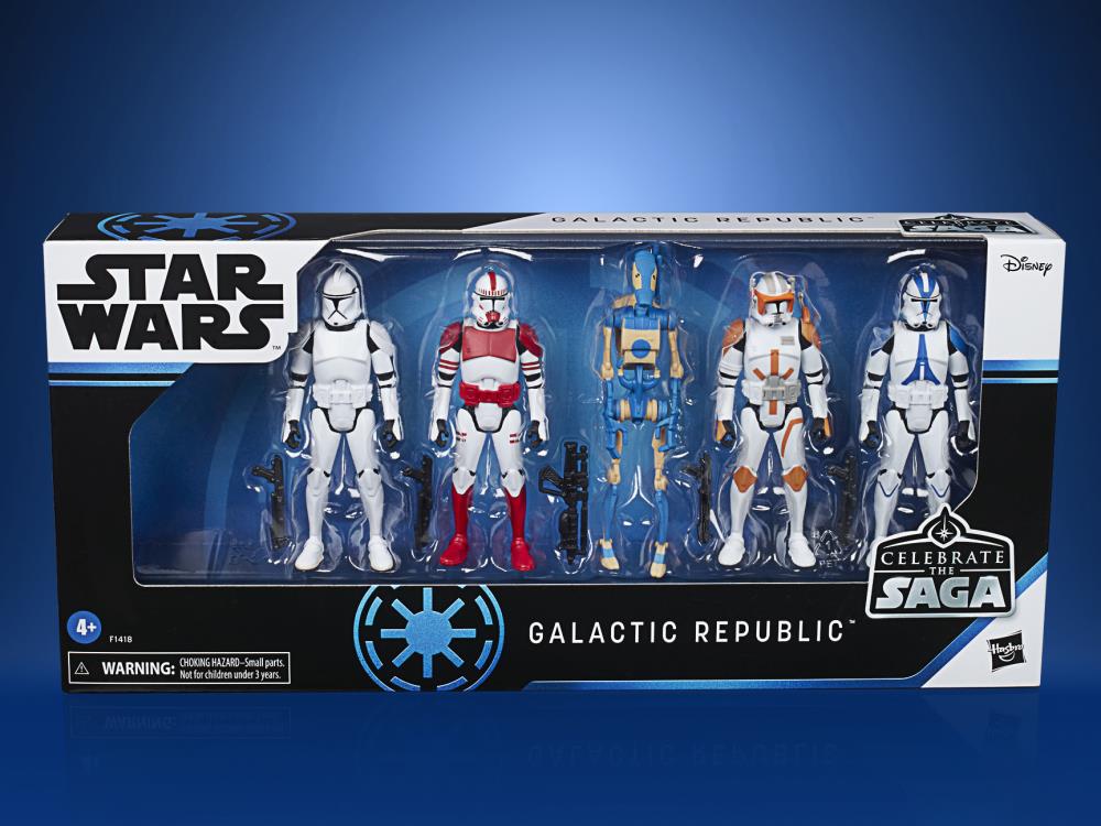 Star Wars Celebrate the Saga Galactic Republic 3.75" Pack of 5 Figures